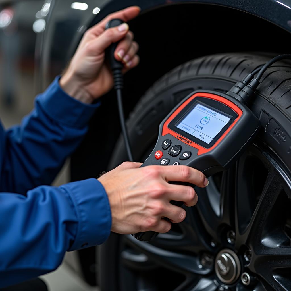 Diagnose van het airbaglampje in de garage