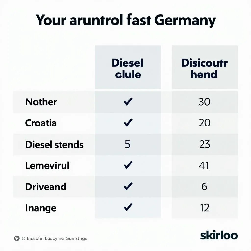 Comparison of diesel prices between Croatia and Germany