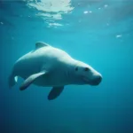 Dugong im Wasser