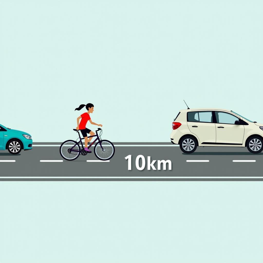 Durchschnittliche Fahrzeit für 10 km