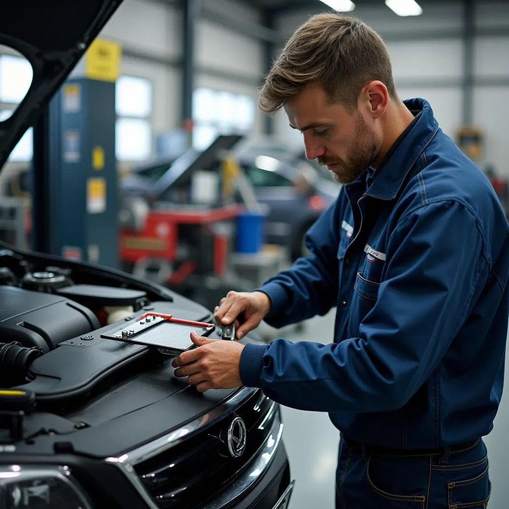 Reparatie van een Eberspächer standkachel in de werkplaats