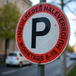 Eingeschränktes Halteverbot Schild