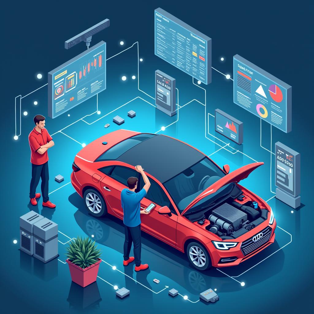Elektronisch abgesicherte Organisation im Kfz-Bereich