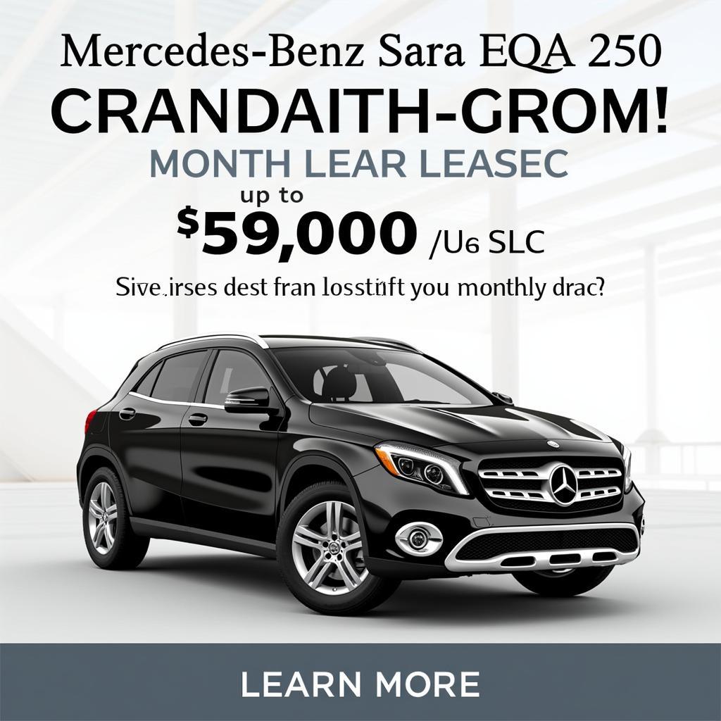 Promotional image for Mercedes-Benz EQA 250 leasing offer