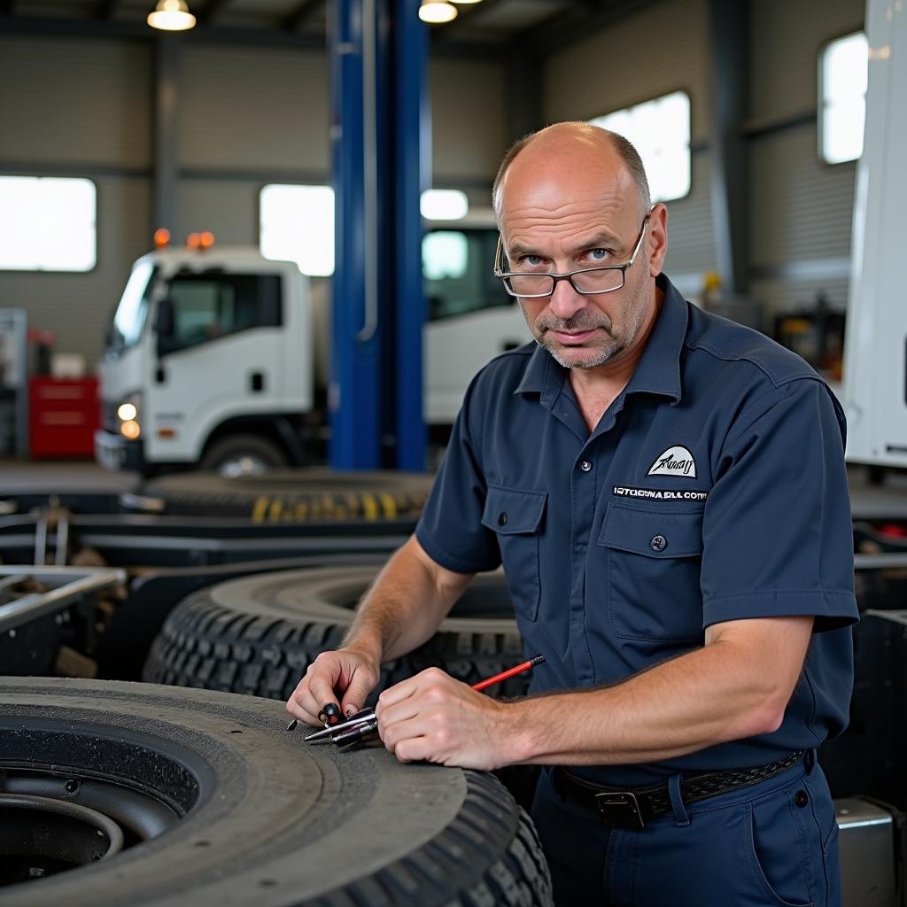 Fachgerechte Reparatur Kipper Bordwand