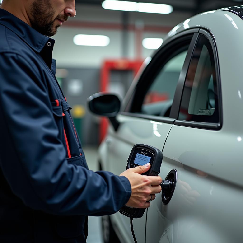 Fehlerdiagnose Fiat 500 in der Werkstatt