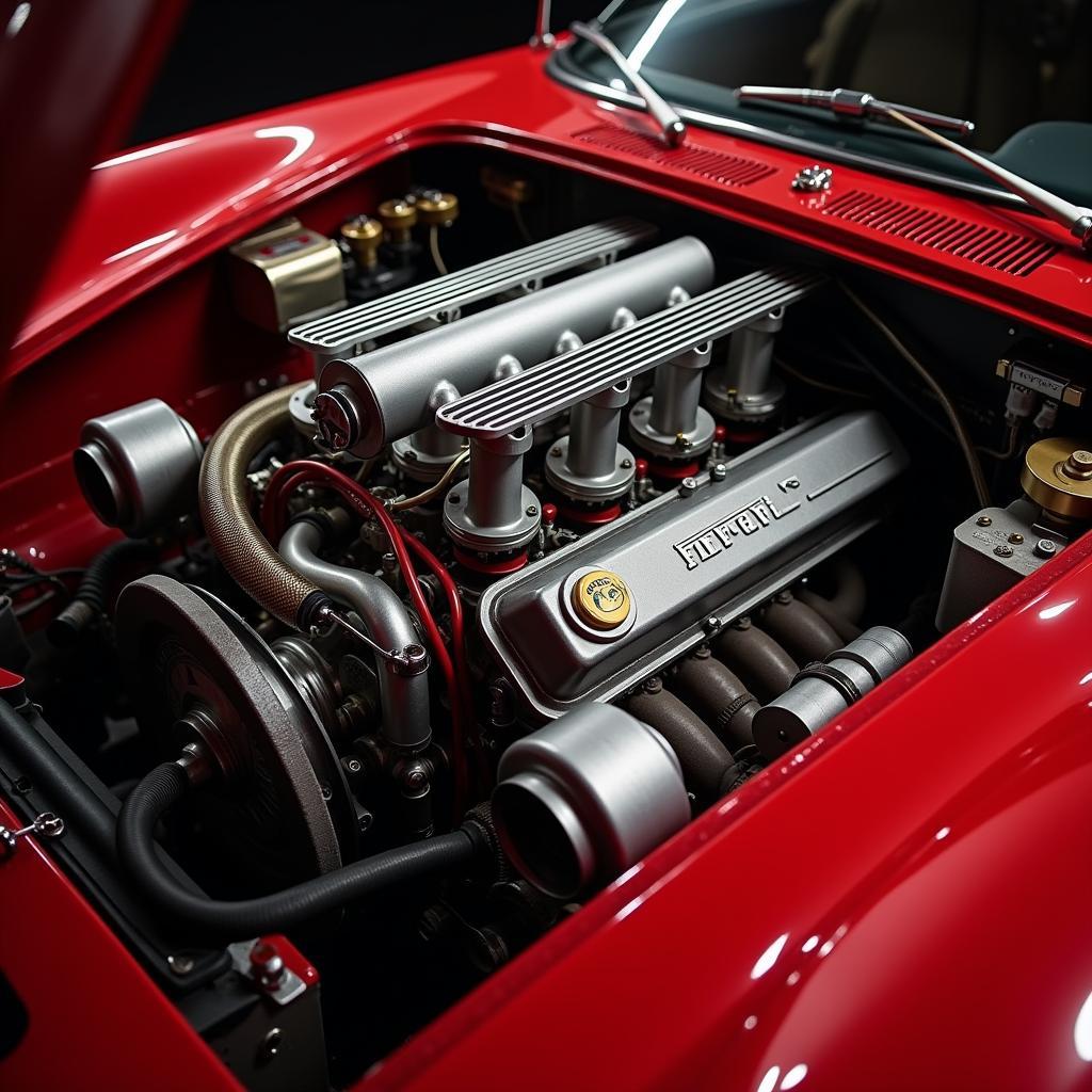 Leistungsstarker Motor des Ferrari 250 GTO