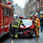 Feuerwehr am Unfallort