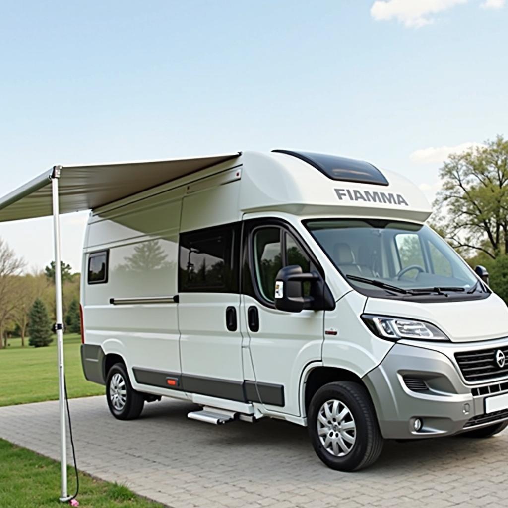 Fiamma F45S montiert am Wohnmobil