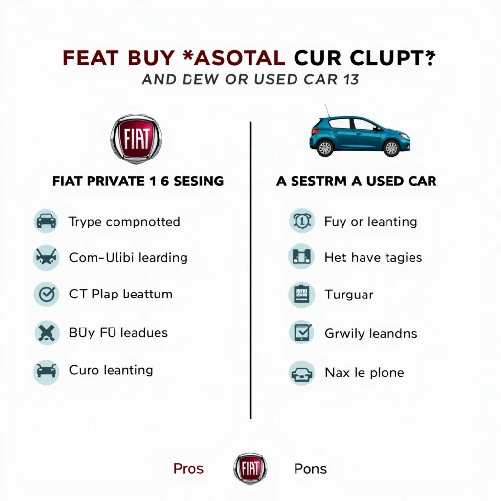 Comparaison du leasing privé Fiat