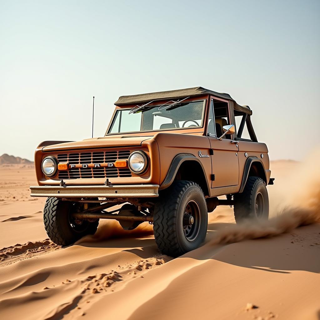 Ford Bronco Oldtimer im Gelände