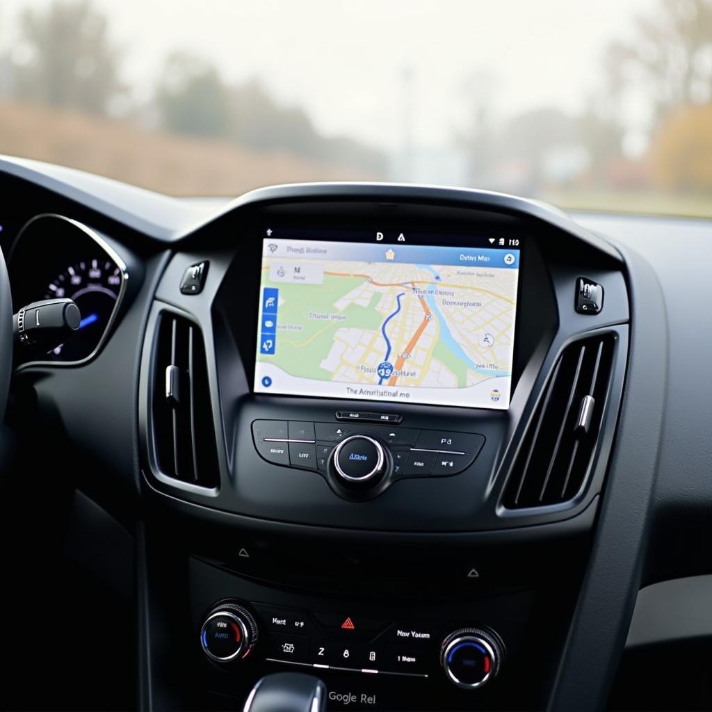 Navigazione su una radio Android in una Ford Focus MK2