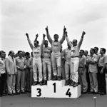 Ford GT40 Podium Le Mans 1966