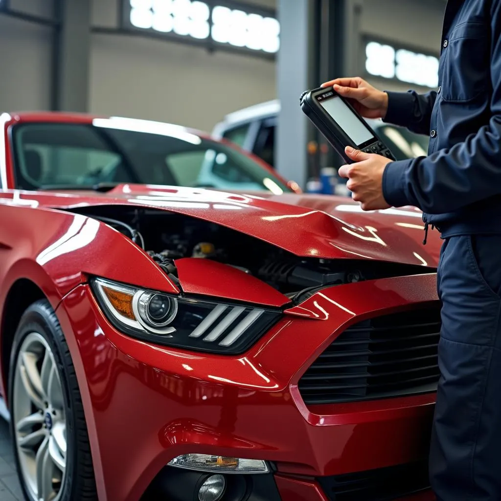 Ford Mustang Unfall Reparatur