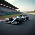 Formel 1 Auto Geschwindigkeit