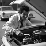 Freddie Mercury im Motorraum