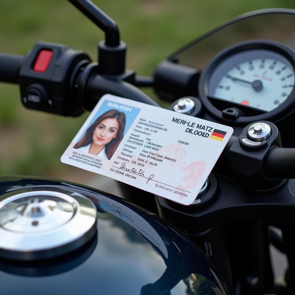 Führerschein und Motorrad