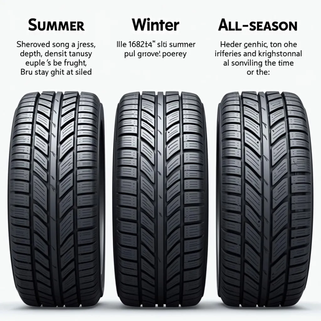 Comparação entre pneus de verão, inverno e para todas as estações