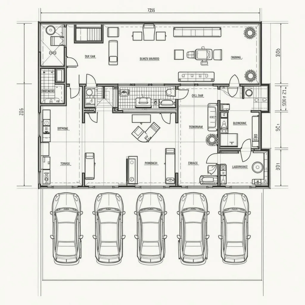 Planung einer Garage für 4 Autos