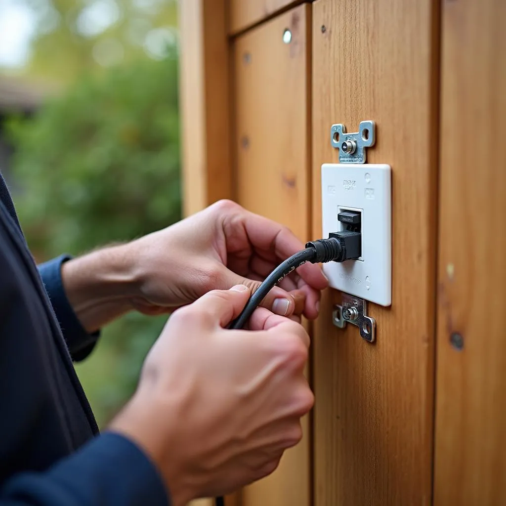 Gartenhaus Ausbau Elektroinstallation