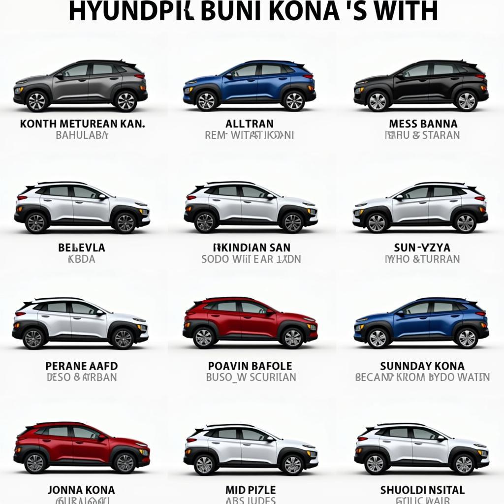 Übersicht der gebrauchten Hyundai Kona Modelle