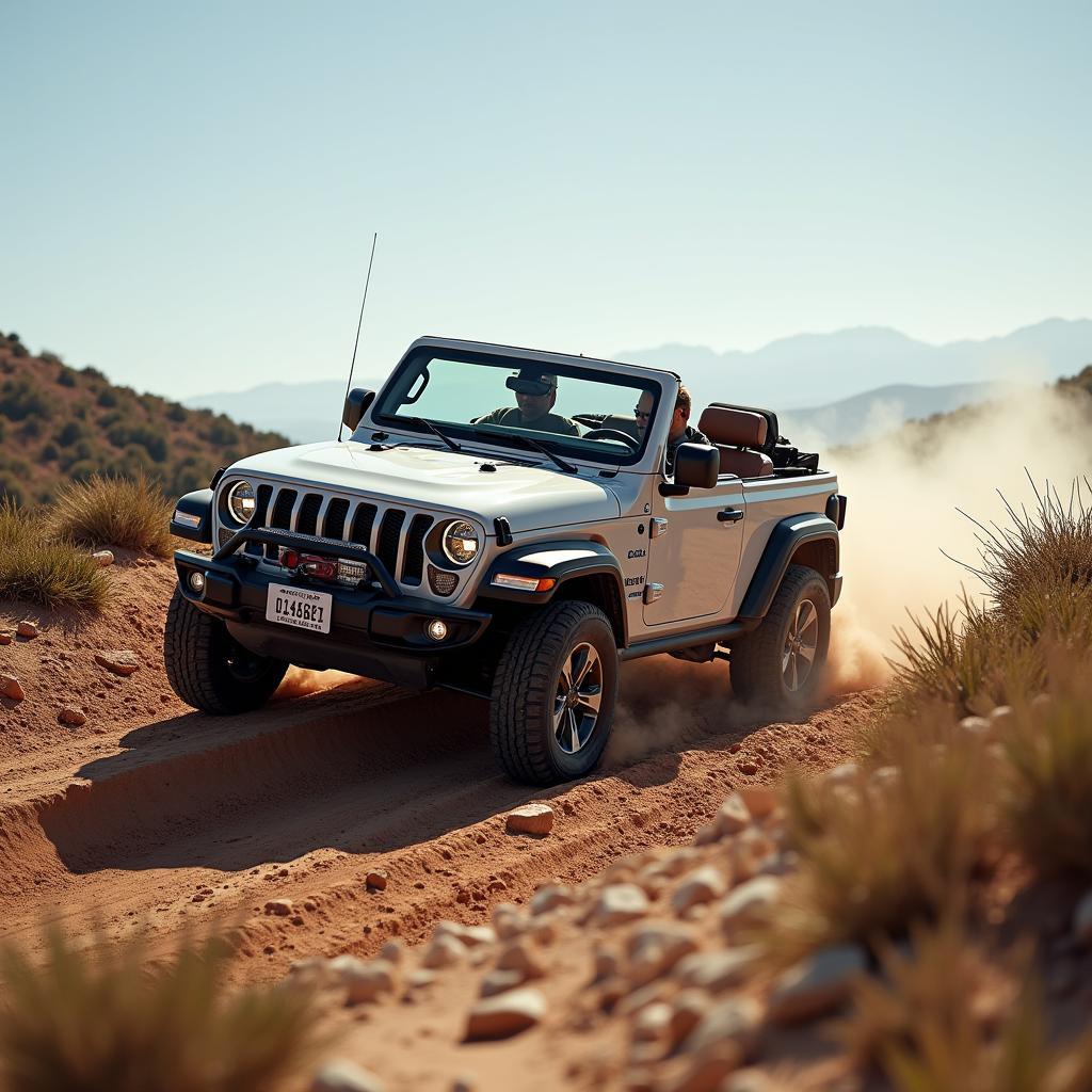 Offroad-Abenteuer unter freiem Himmel: Ein Geländewagen Cabrio meistert jedes Terrain.