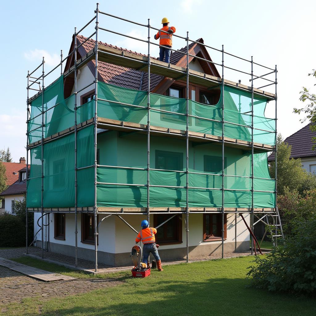 Sichere Verwendung von Gerüstbohlen