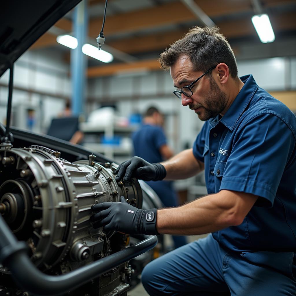 Werkstatt für Getriebe Reparatur