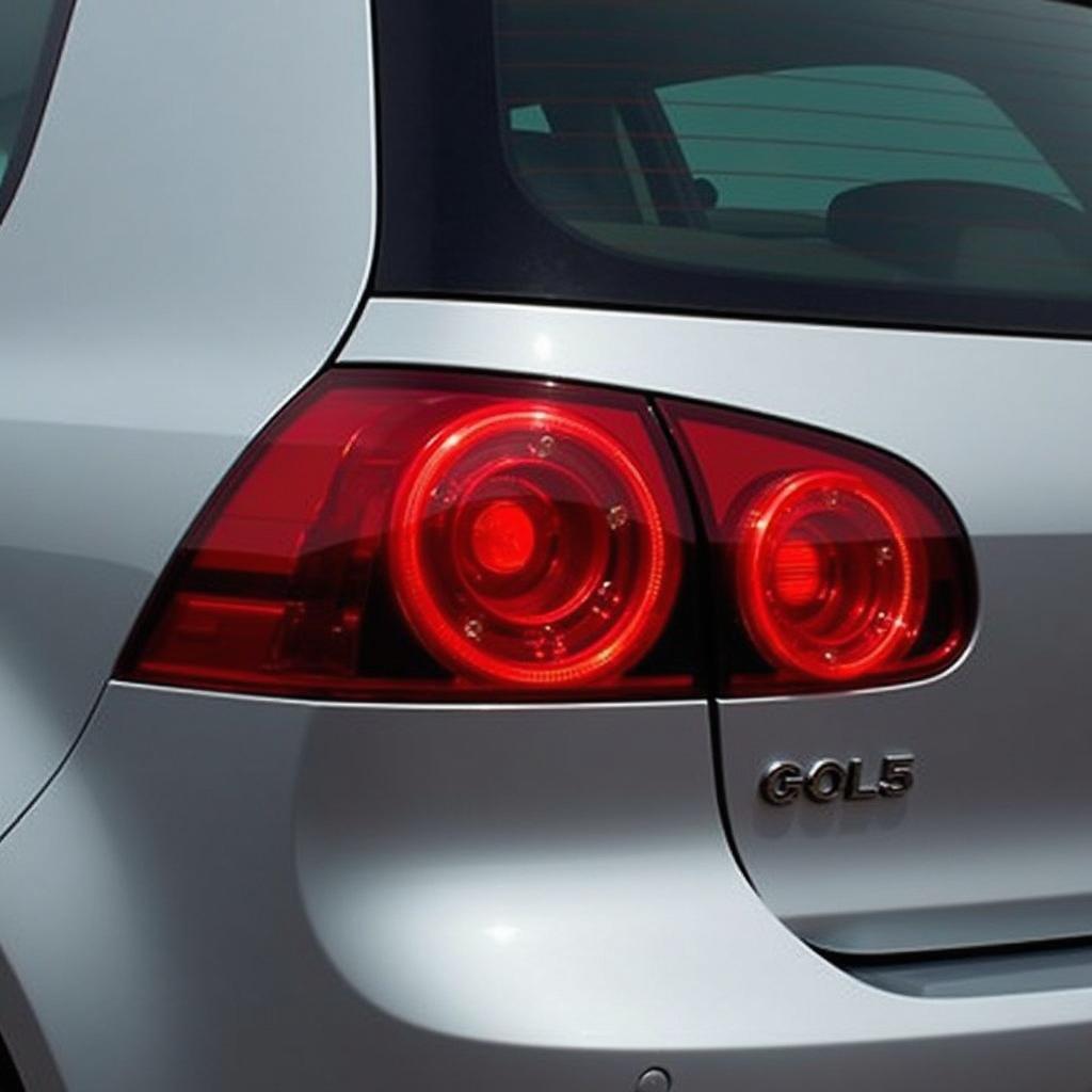 Golf 5 mit kirschroten Rückleuchten - Tuning Beispiel