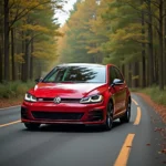 Golf GTI auf der Straße