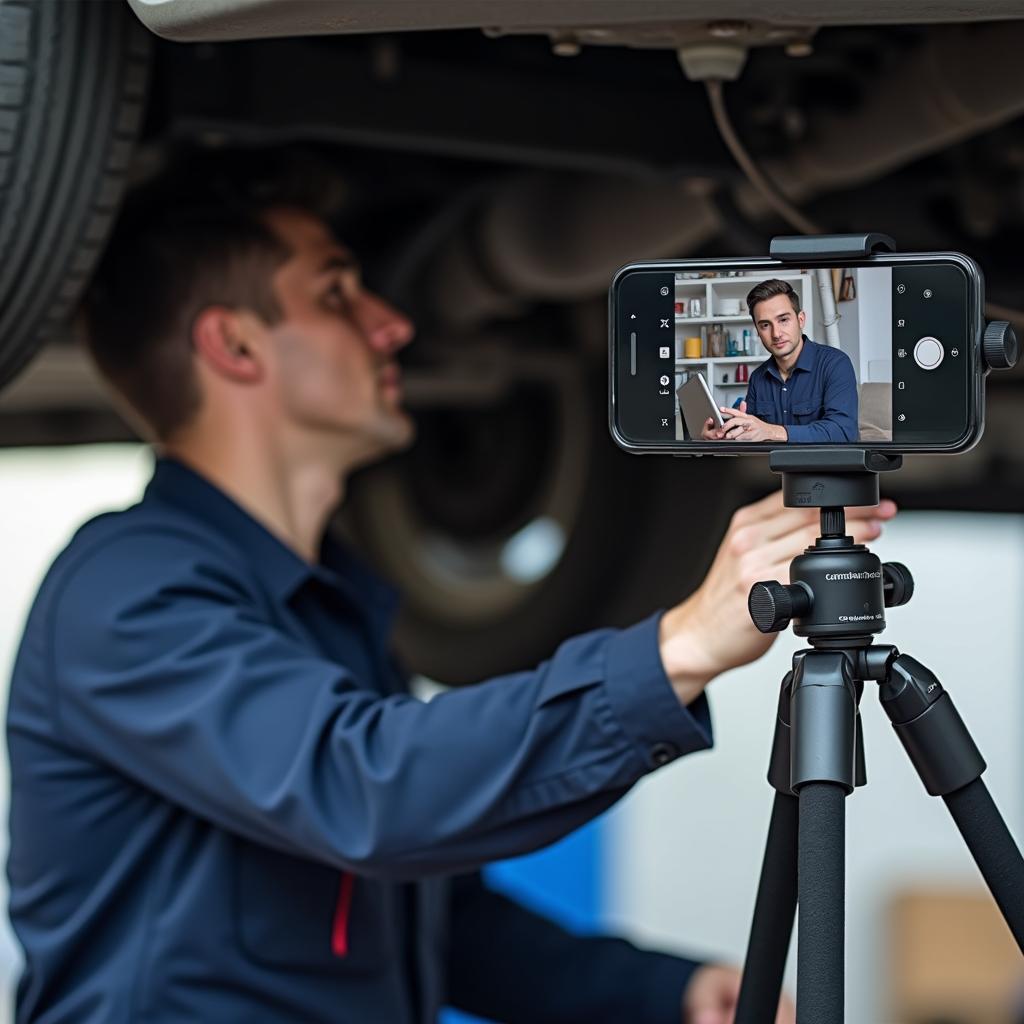 Handy Halterung Kamera für die Autoreparatur