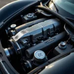 Detaillierter Blick auf den Motor eines Hennessey Venom GT