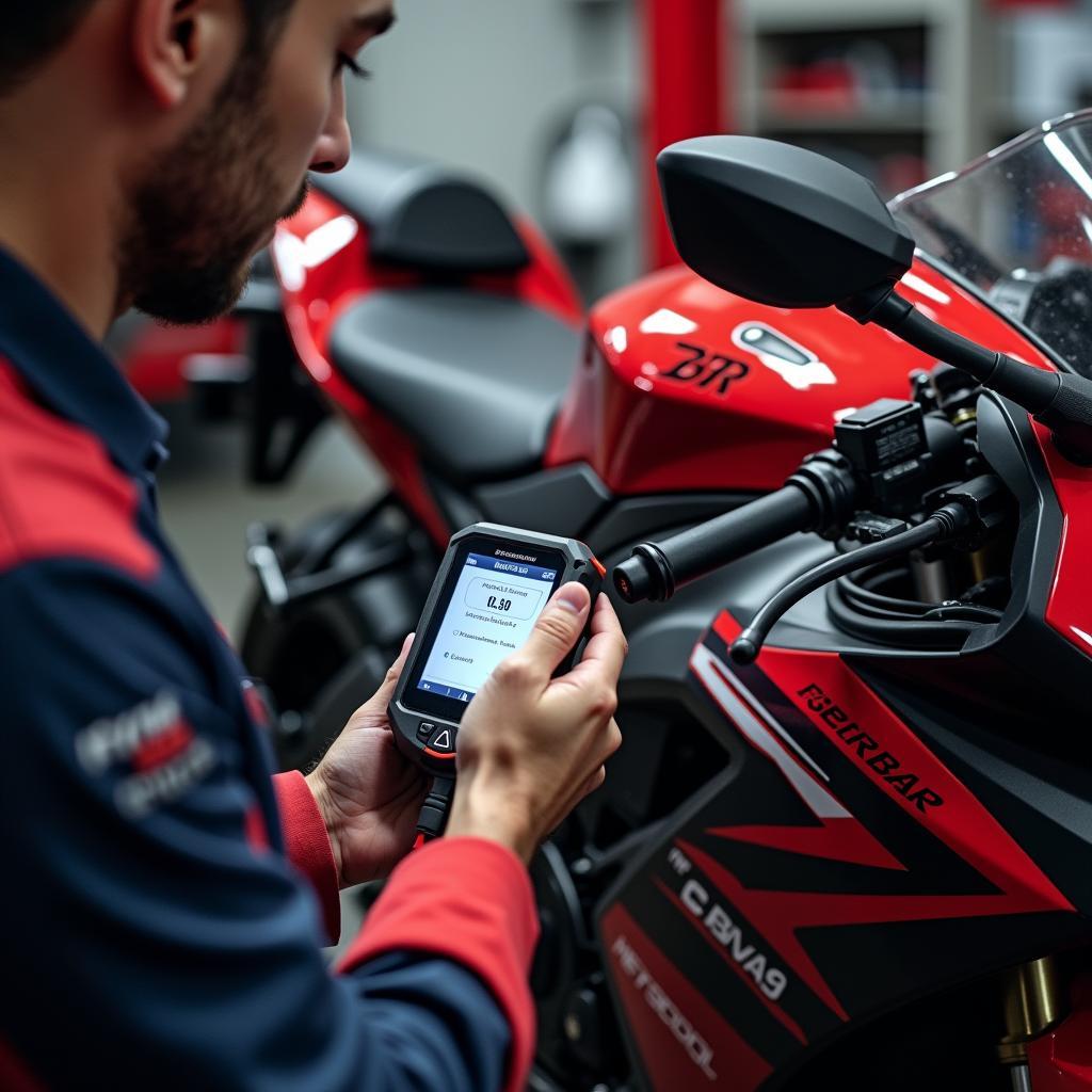 Diagnosticering af Elektronikken på Honda CBR 1000 RR