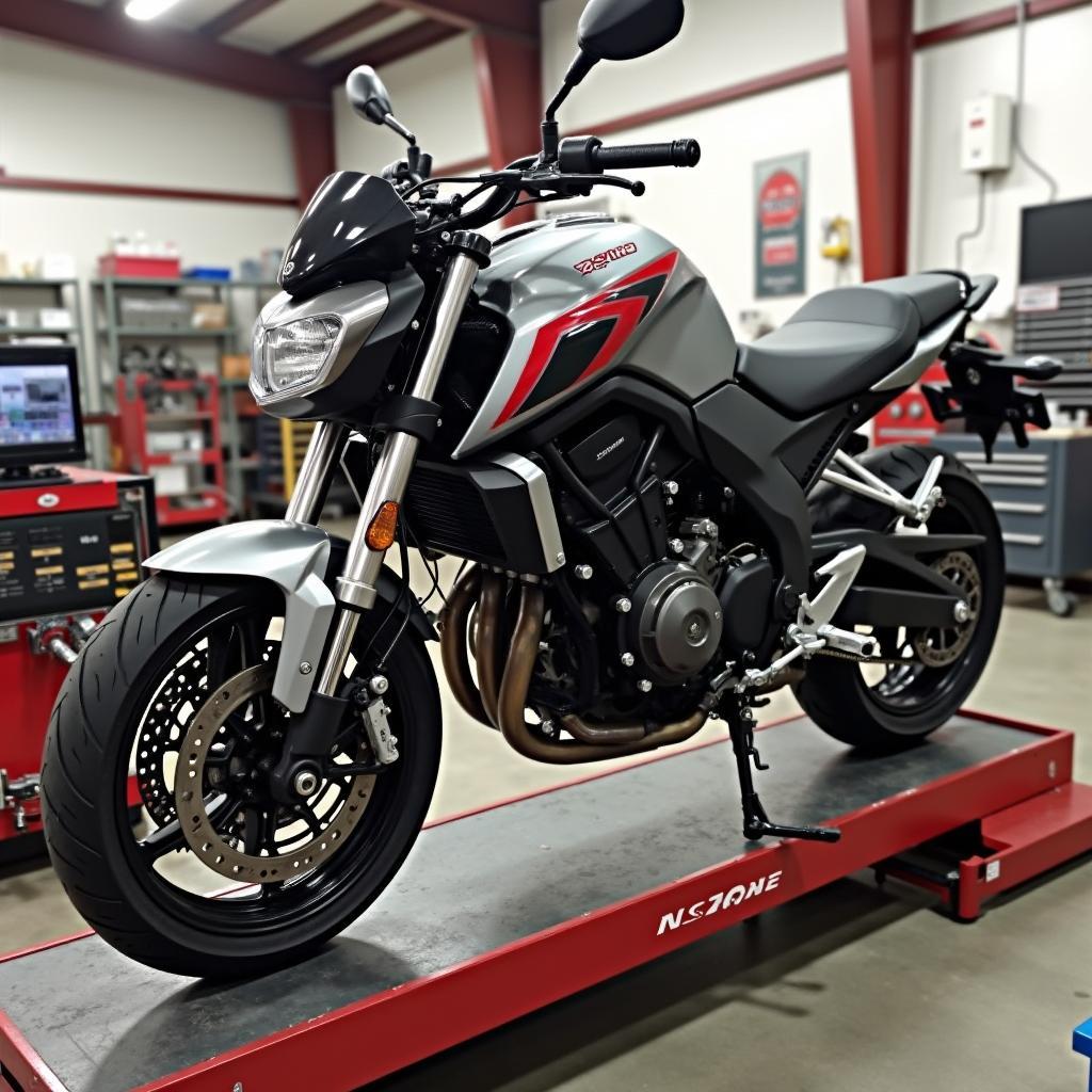 Honda NC750X DCT auf dem Prüfstand