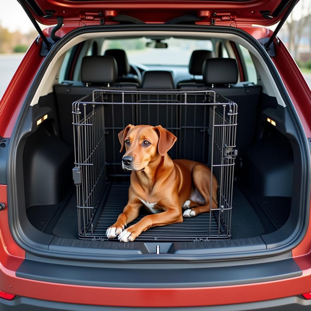 Hundebox im Seat Ateca