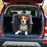 Hundebox im Opel Mokka für mehr Sicherheit