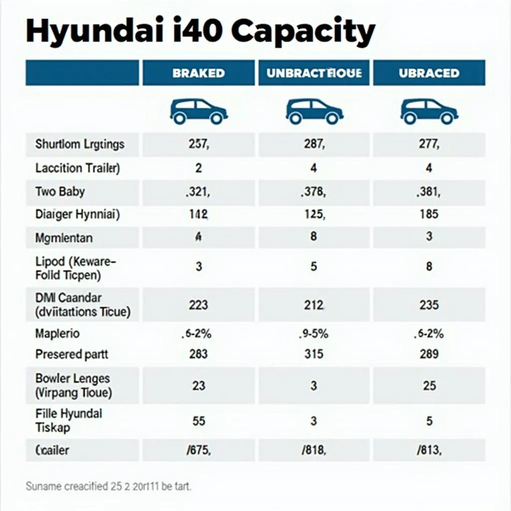 Hyundai i40 Anhängerlast Übersicht