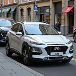 Hyundai Kona Breite mit Spiegel