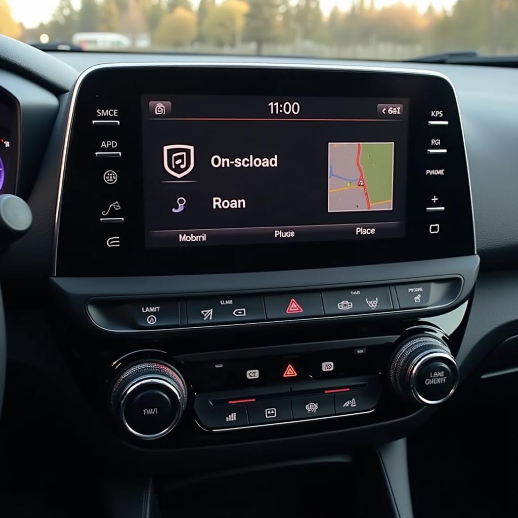 Infotainmentsystem im Hyundai Kona