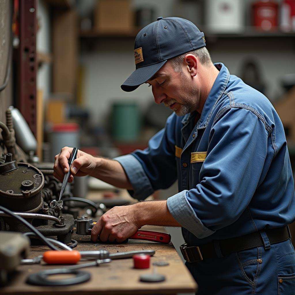 Improvisation in der Autowerkstatt: Notfallreparatur