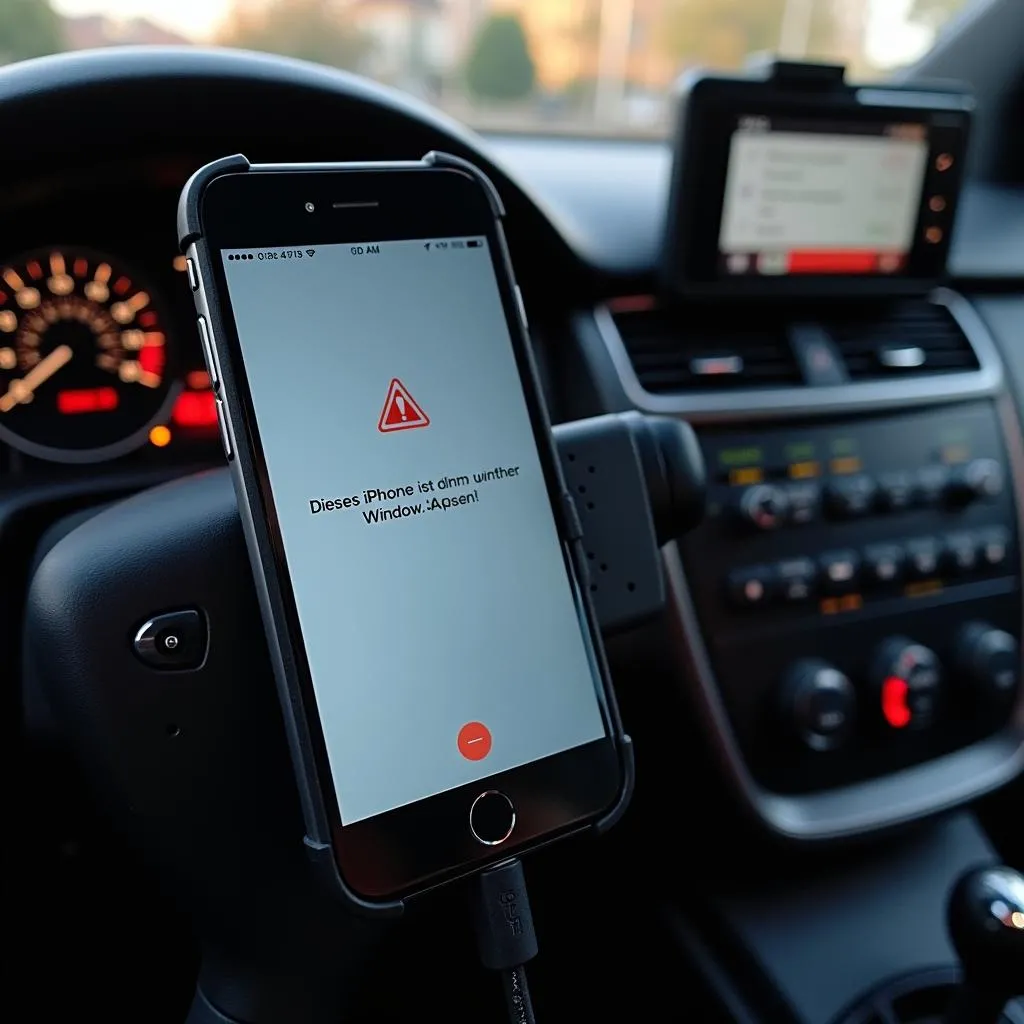 iPhone Fehlermeldung bei der Fahrzeugdiagnose