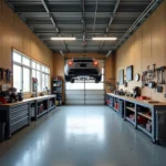 Isolierte Garage Werkstatt