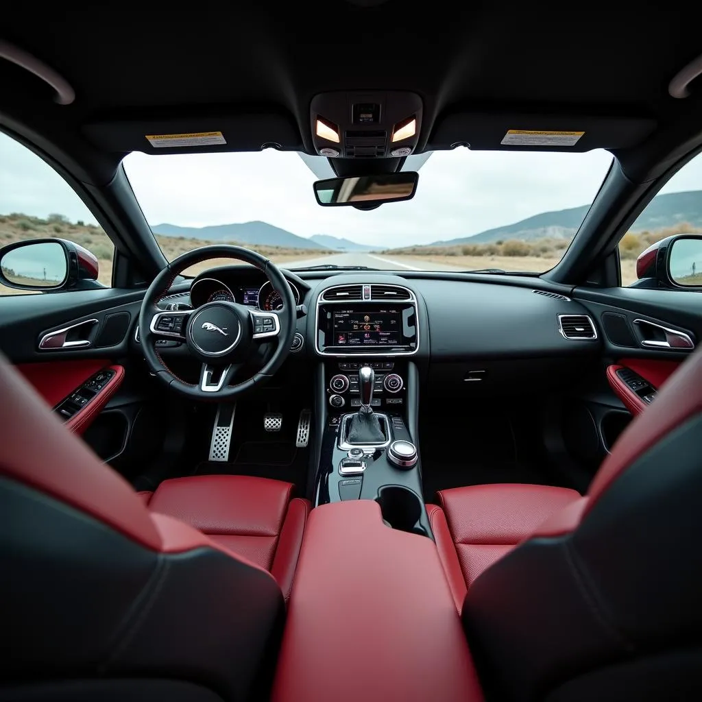 Luxuriöses Interieur des Jaguar F-Type 400 Sport