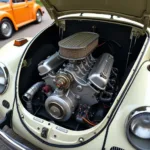 VW Käfer mit eingebautem Porsche 6 Zylinder Motor