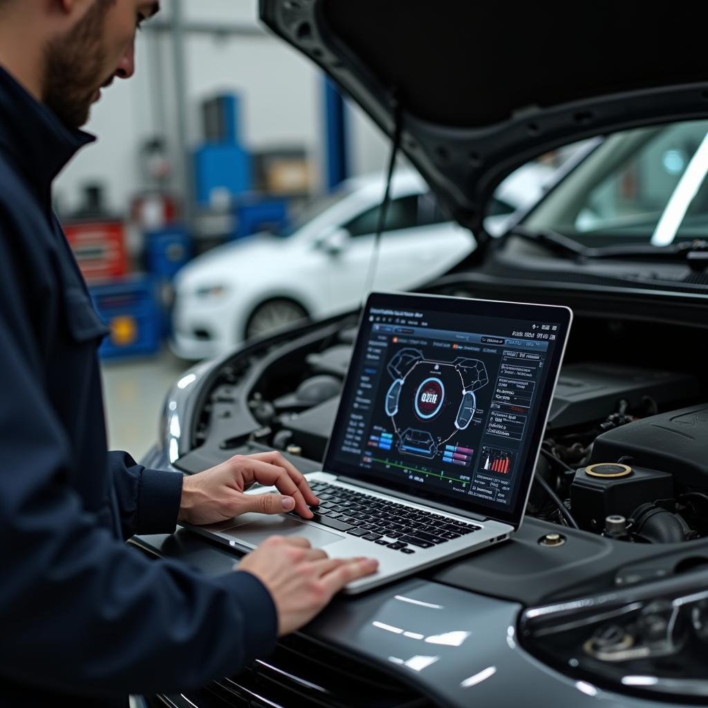 Kfz-Meister in der Werkstatt