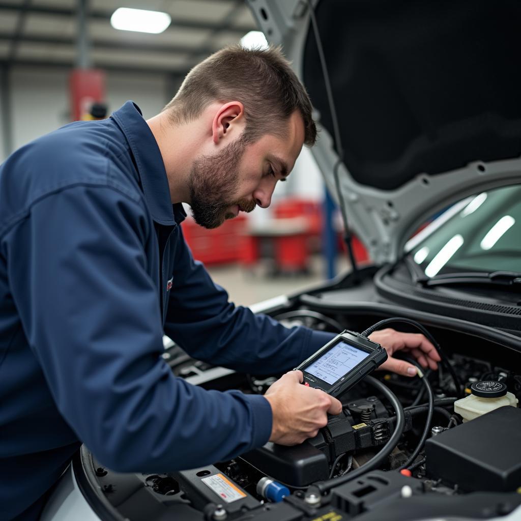 Diagnose van een automotor