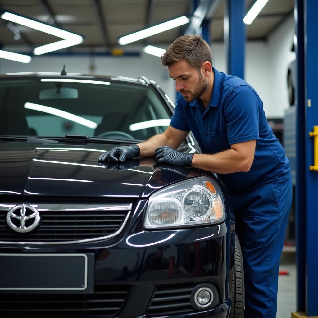 Kfz-Reparatur in der Werkstatt