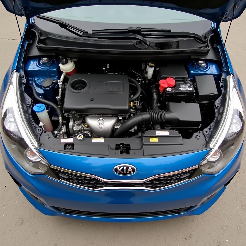 Kia Rio 2 Motorraum