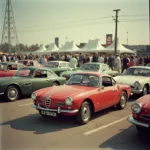 Treffen von Oldtimer-Kleinwagen