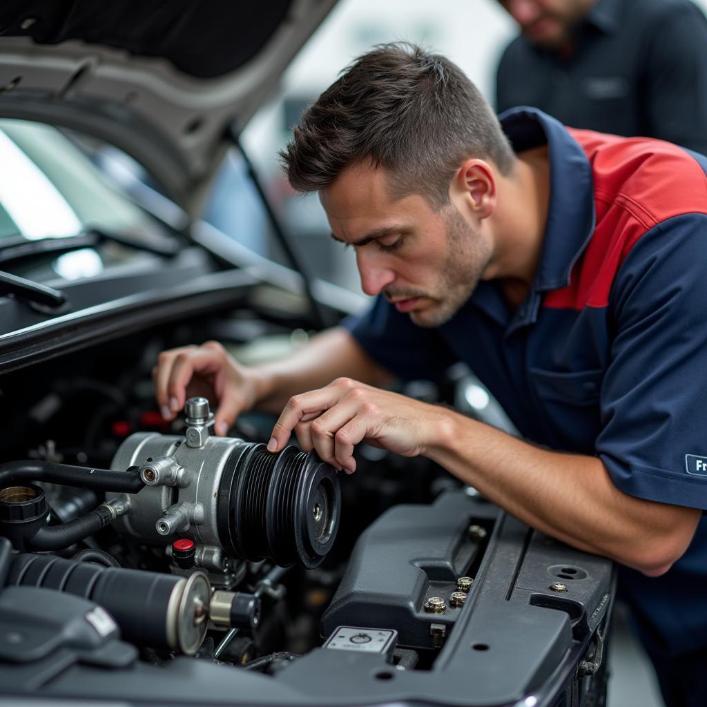 Prüfung eines Autokompressors